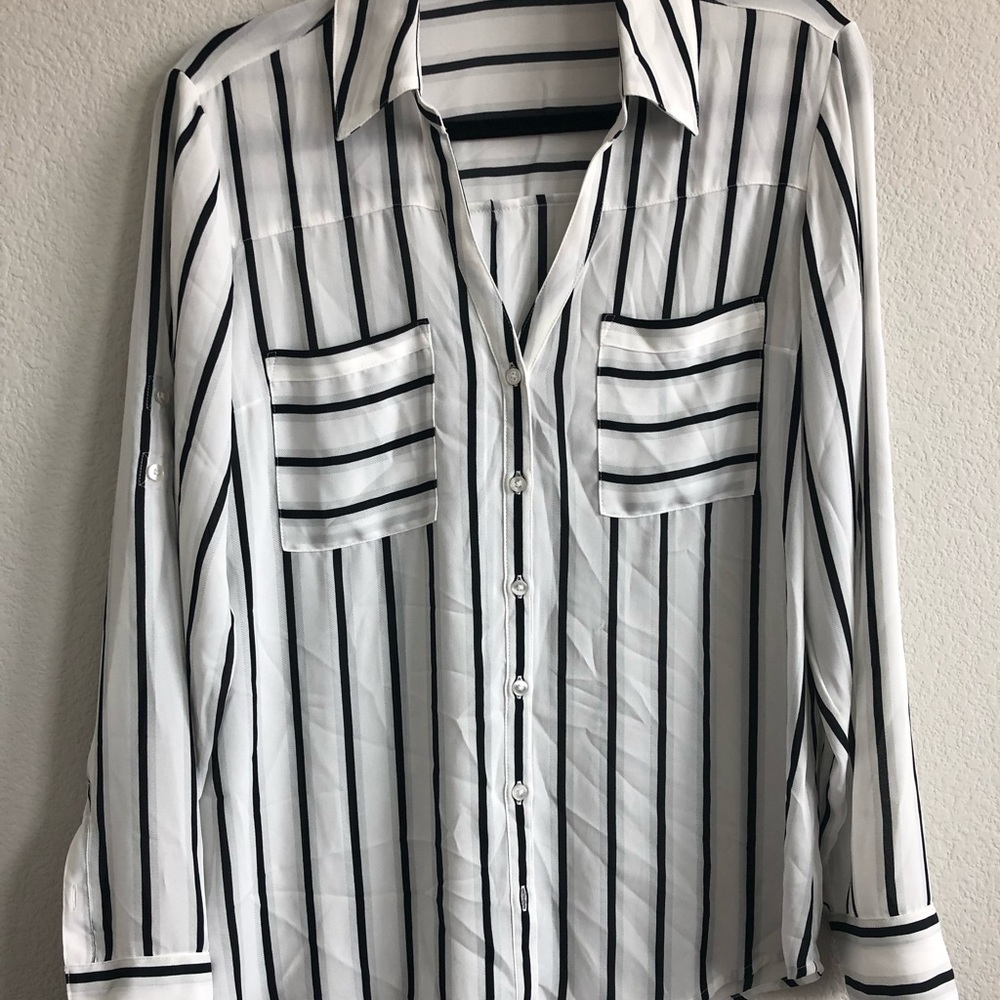 Express portofino striped shirt